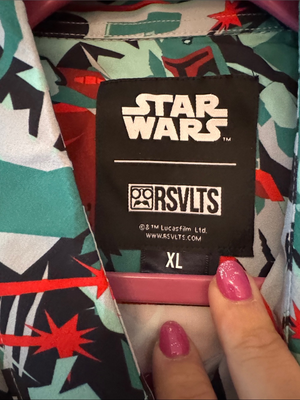 NWT: RSVLTS Star Wars Men's Short-Sleeve Button-Up Shirt - size XL - Picture 3 of 4